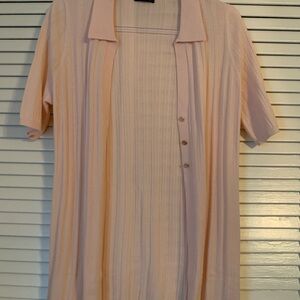 MOTF Light Pink Casual Button Down Shirt